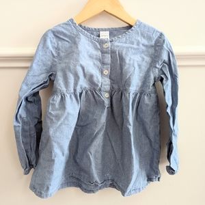 Carter's Long Sleeve Chambray Top